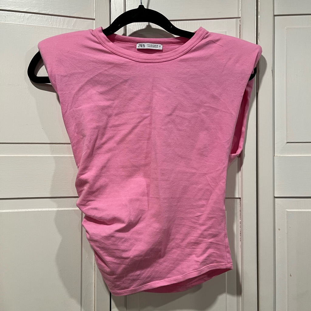 Zara Muscle Tee Size Small Euc